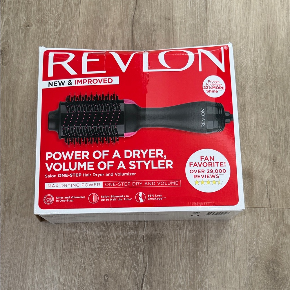 Revlon Salon One-Step Hair Dryer in Black and Red